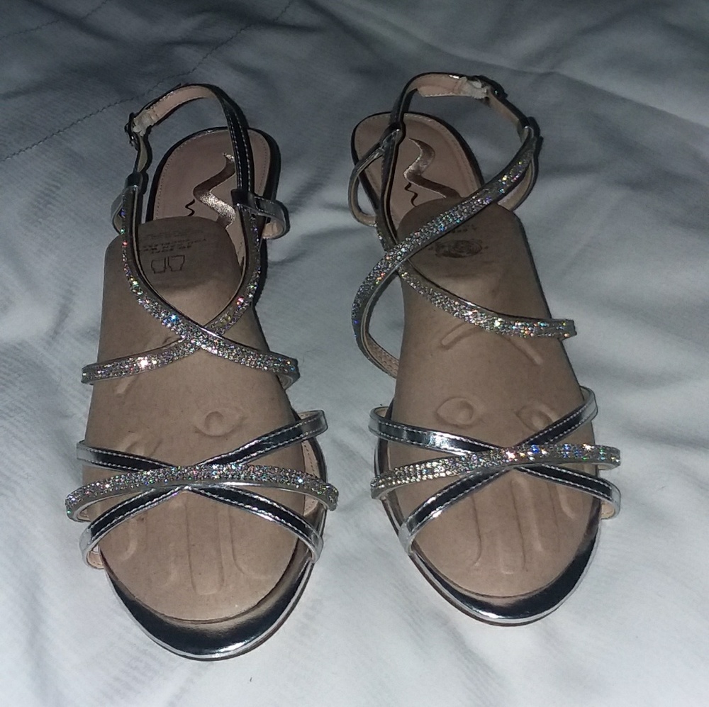Silver shoes